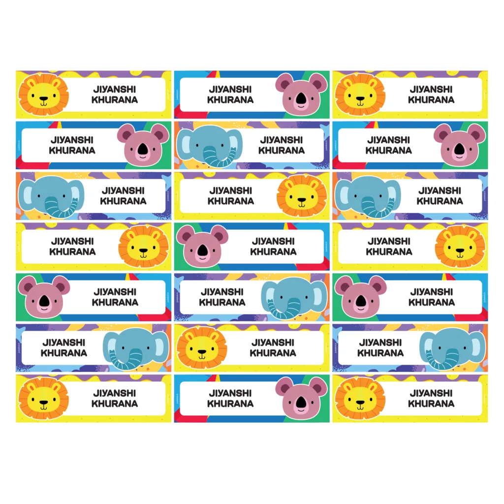 Cartoon Clothes Label-Wild Animal 7
