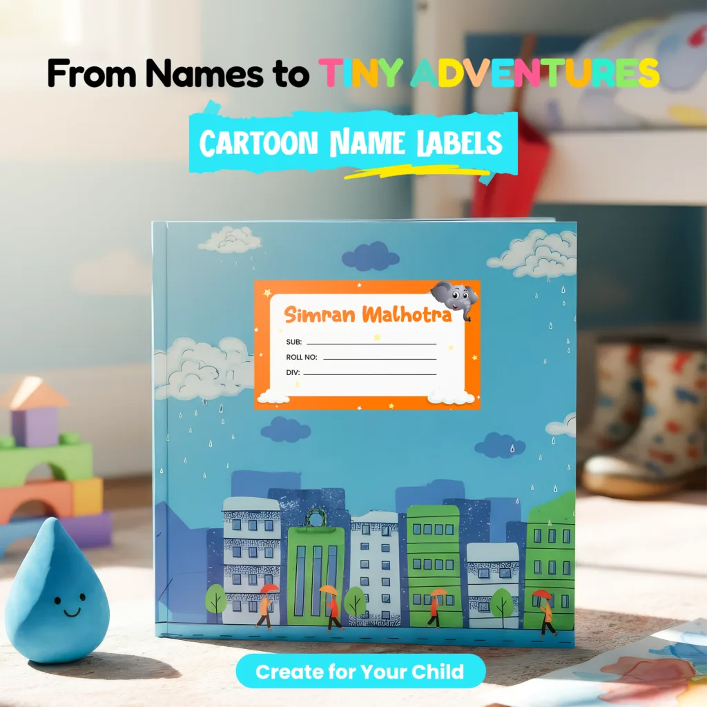 Cartoon Name Slip-Elephant 5