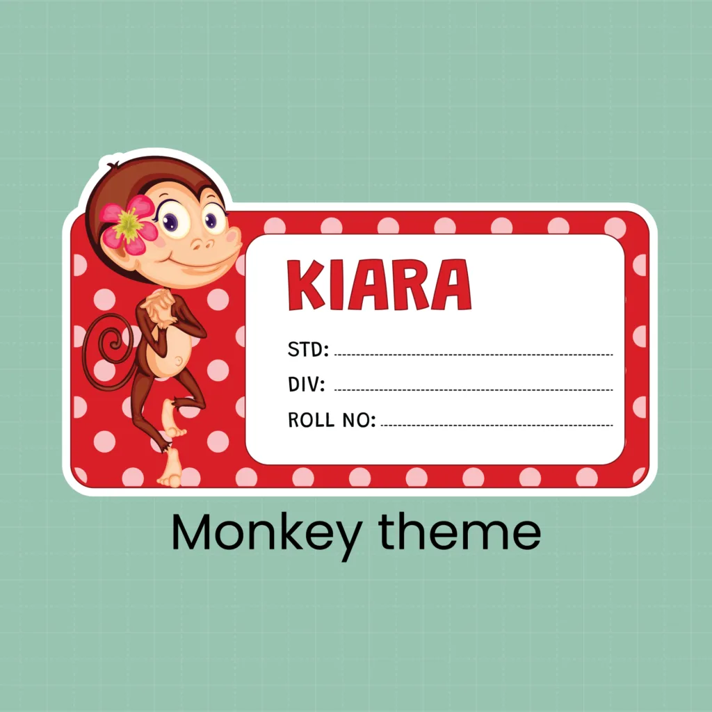Cartoon Name Slip-Monkey 6