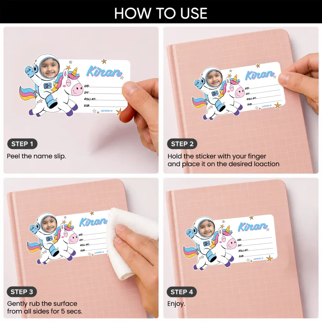Premium Photo Name Slip-Unicorn Space 5