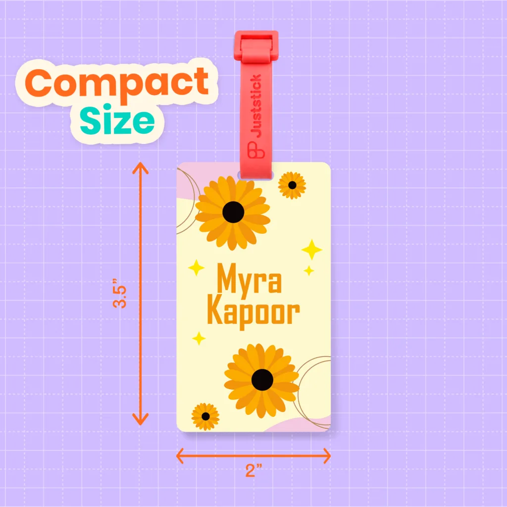 Standard bag tag - Flower 5