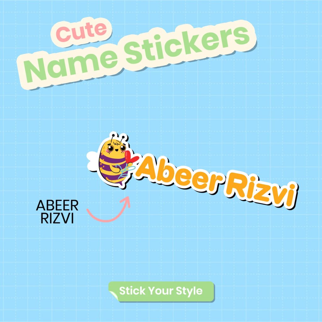 Cartoon Ink Transfer Sticker-Bees (Pack of 15)