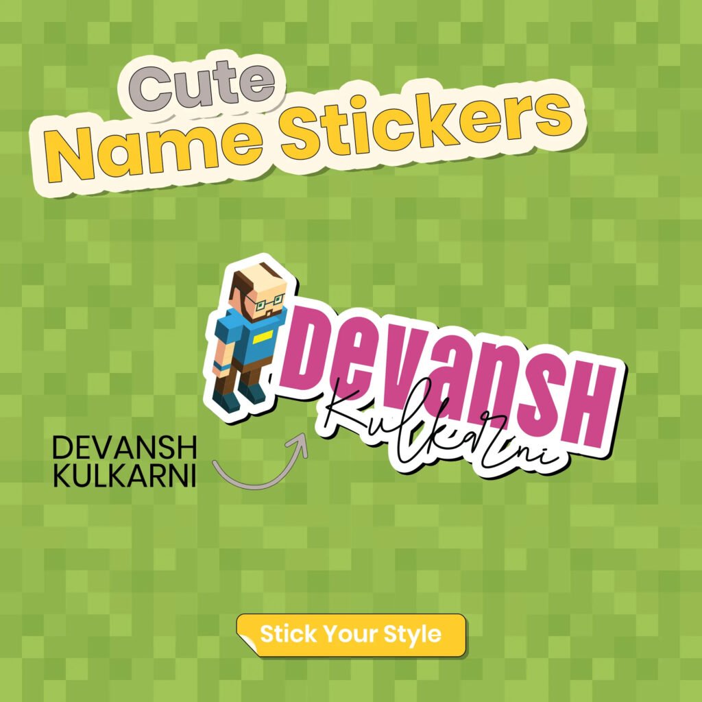 Cartoon Ink Transfer Sticker - Minecraft (Pack of 15)