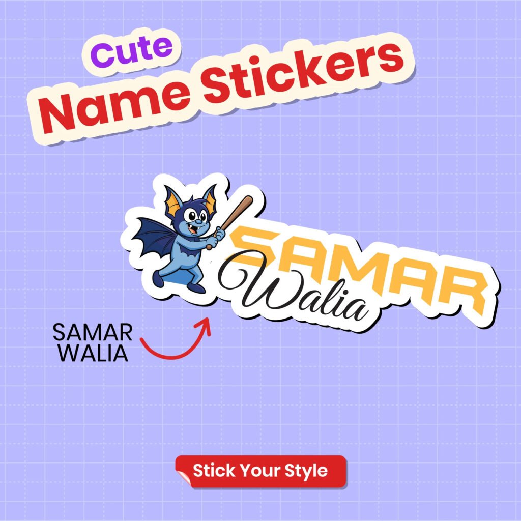 Cartoon Ink Transfer Sticker-Vampire Bat (Pack of 15)