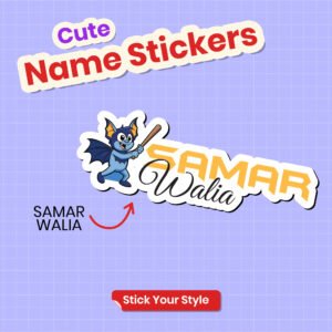 Cartoon Ink Transfer Sticker-Vampire Bat (Pack of 15)