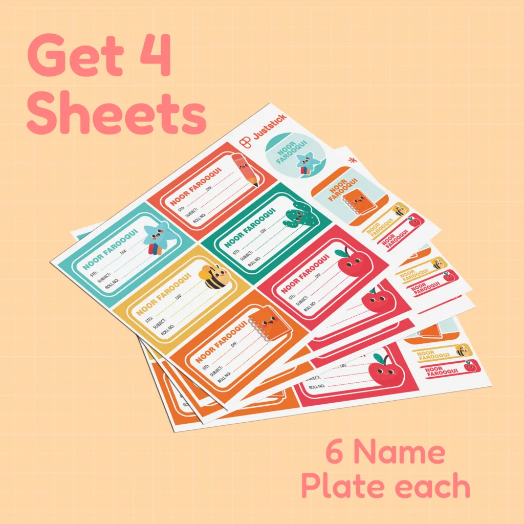 Cartoon Name Slip-Stationery Cute Face 3