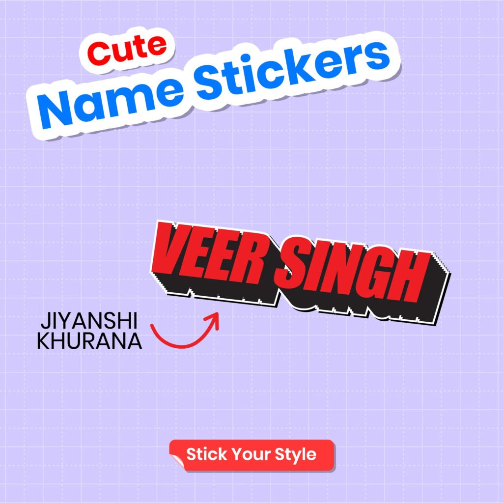 Ink Transfer Standard Sticker – Style4 (Pack of 18)