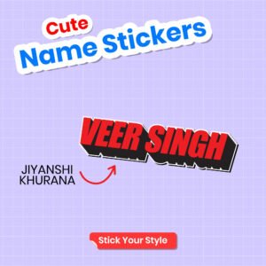Ink Transfer Standard Sticker – Style4 (Pack of 18)