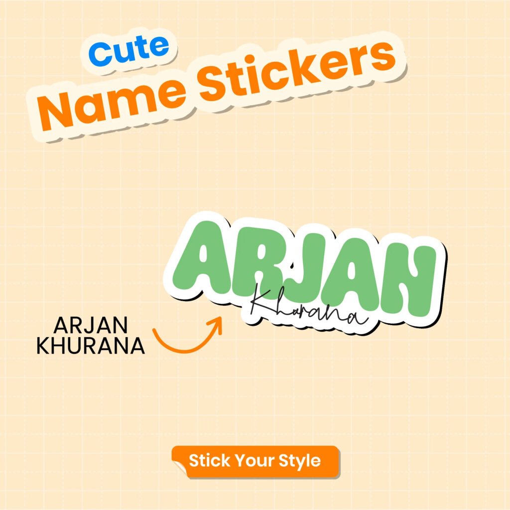 Ink Transfer Standard Sticker – Style5 (Pack of 18)