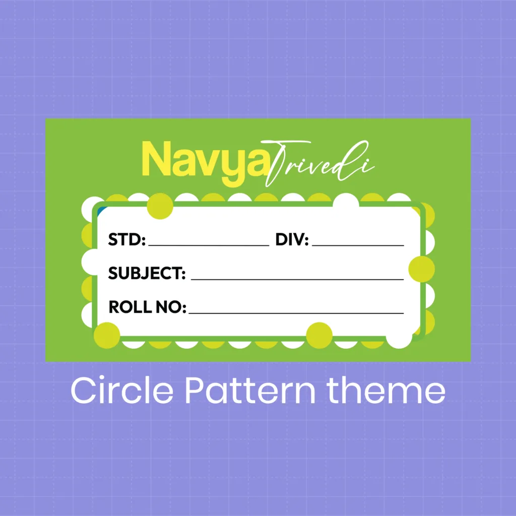 Standard Name Slips-Circle Pattern 6 new