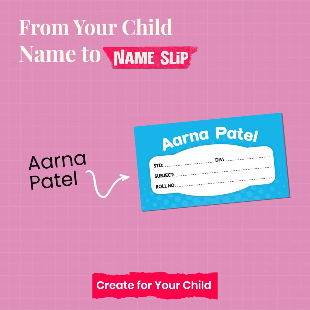 Standard Name Slips-Curve Space (Pack of 40)