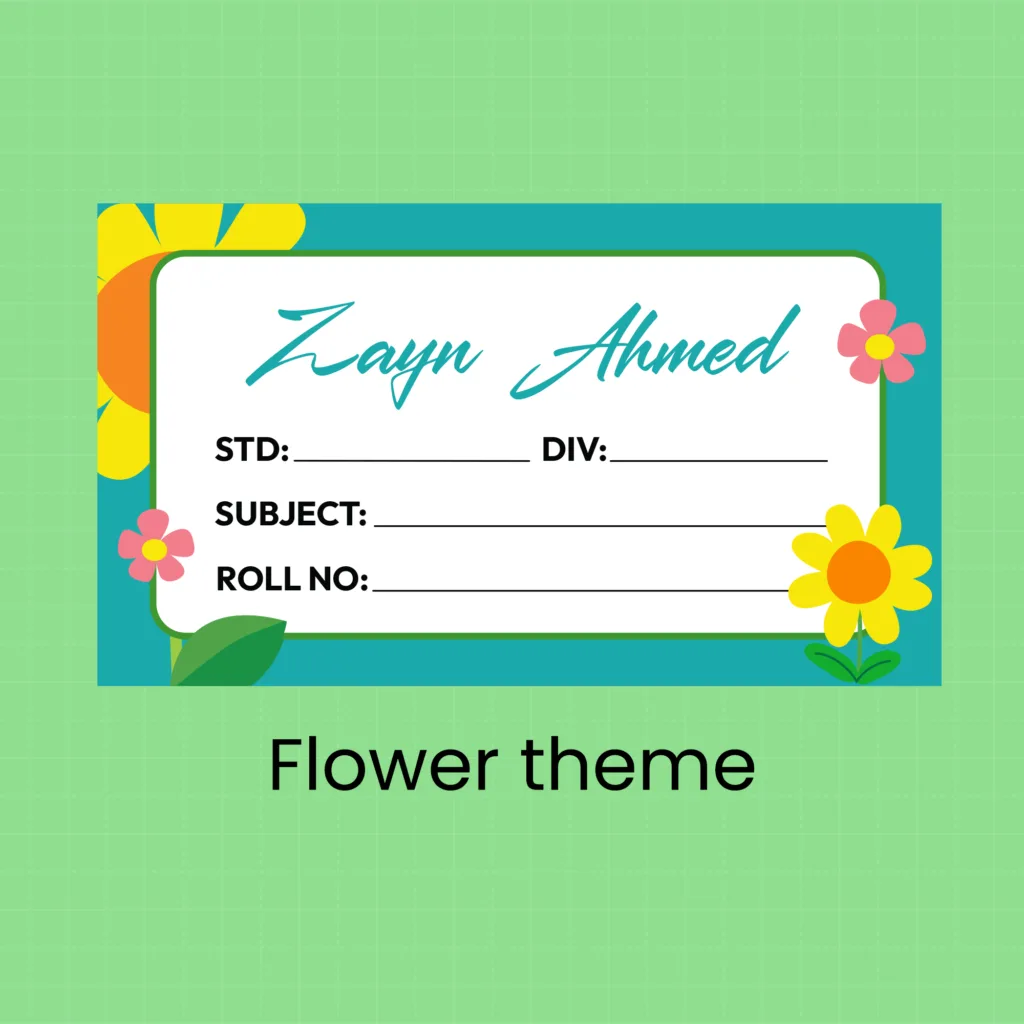 Standard Name Slips-Flower 6